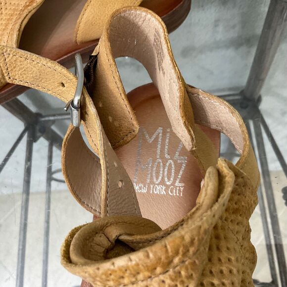 Miz Mooz Fifi Women's Sandals US 9.5-10 W (wide) Brown Wheat Leather - Picture 10 of 14